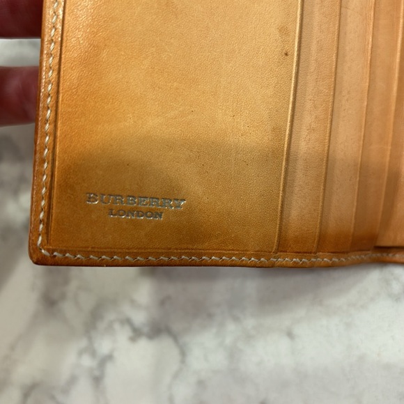 Burberry Canvas Plaid Nova Check Light Blue Compact Fold Wallet - Picture 9 of 10